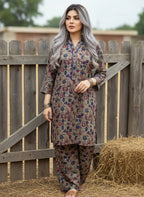 2PC Lawn Floral Printed Suit