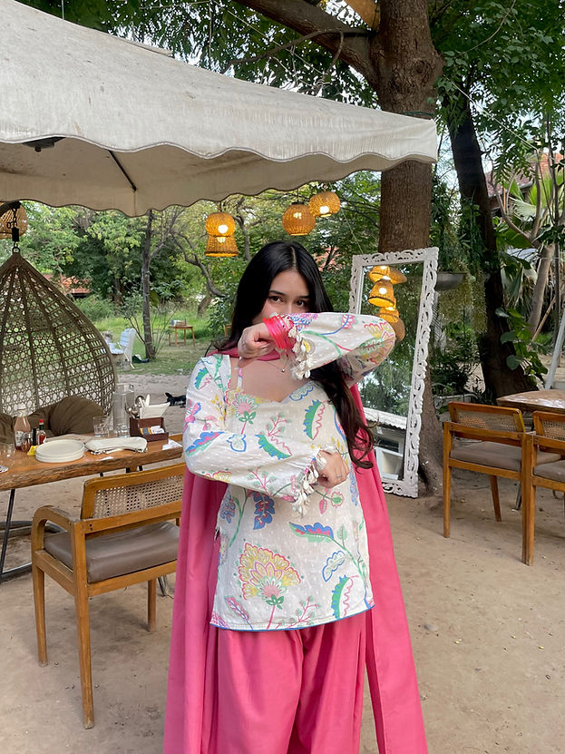 2pcFloral Kurta Set