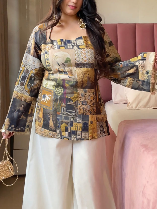 2pcFloral Kurta Set