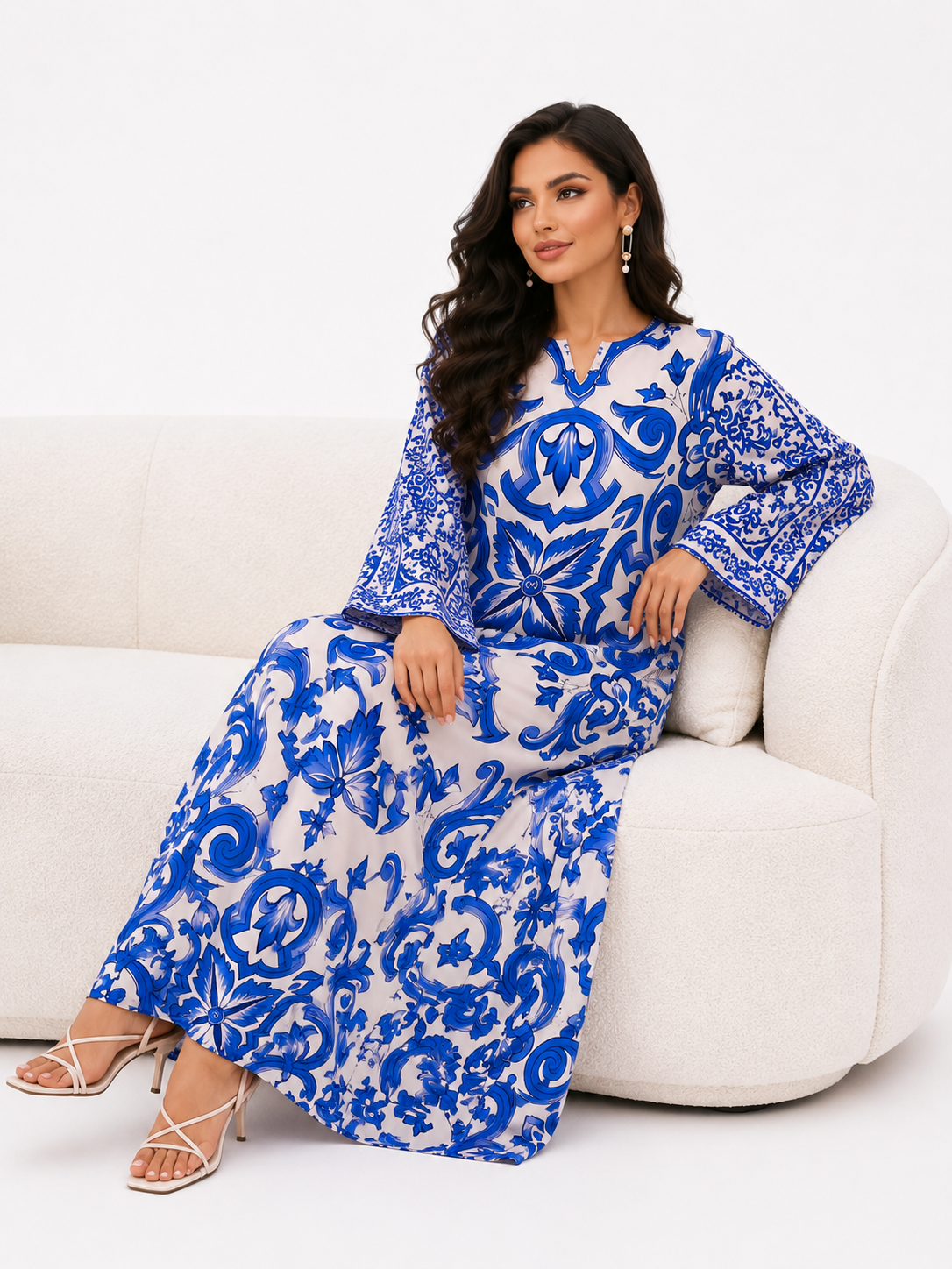 Sajal 2PC Kaftan – Loose Fit Summer Dress