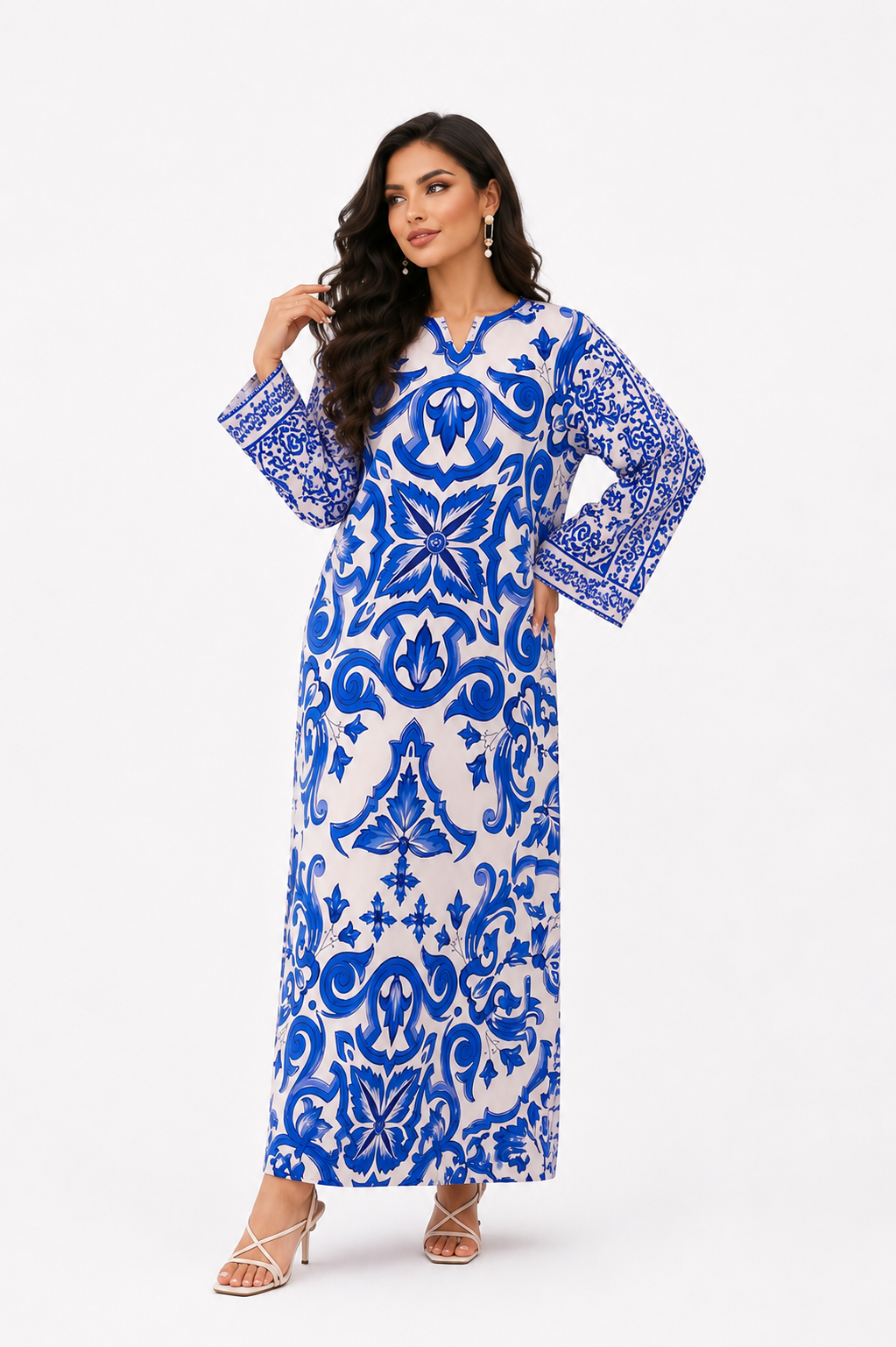 Sajal 2PC Kaftan – Loose Fit Summer Dress