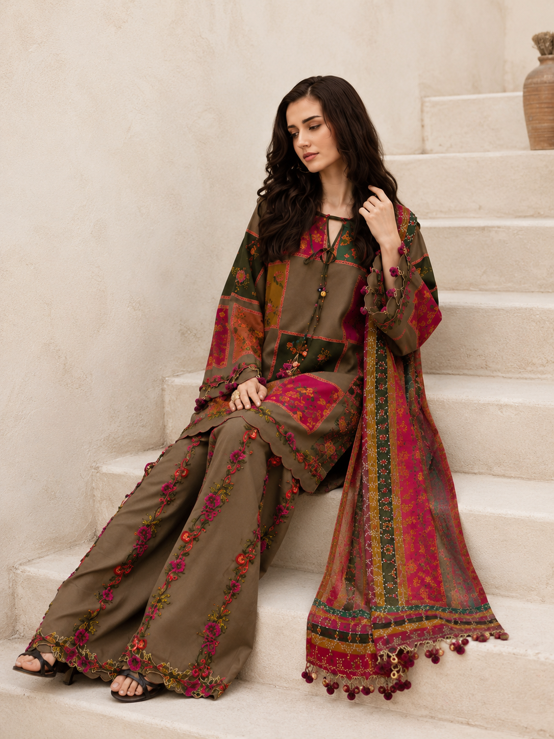 Maheen 2PC – Printed Lawn Kurta Set
