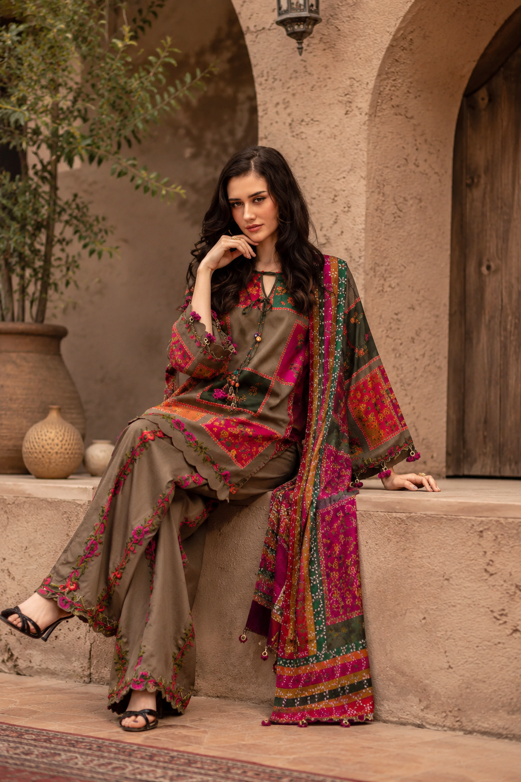 Maheen 2PC – Printed Lawn Kurta Set