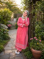 Amal's Pink Embroidered 2PC