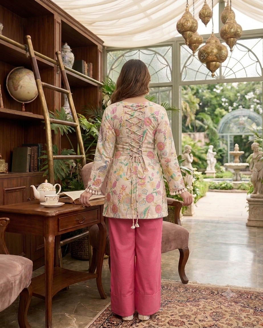 2pcFloral Kurta Set