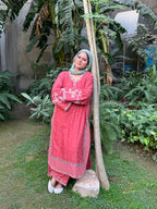 Amal's Pink Embroidered 2PC