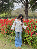 2PC- Sky Kurta Set
