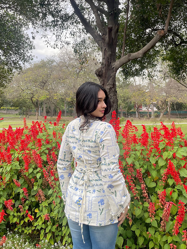2PC- Sky Kurta Set