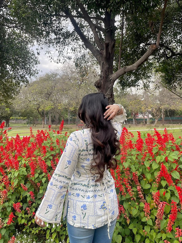 2PC- Sky Kurta Set