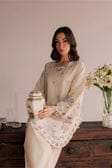 Elegant Off White Embroidered 2 Piece Lawn Suit
