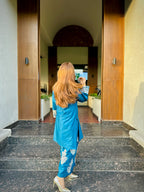 Blue Embroidered2pc