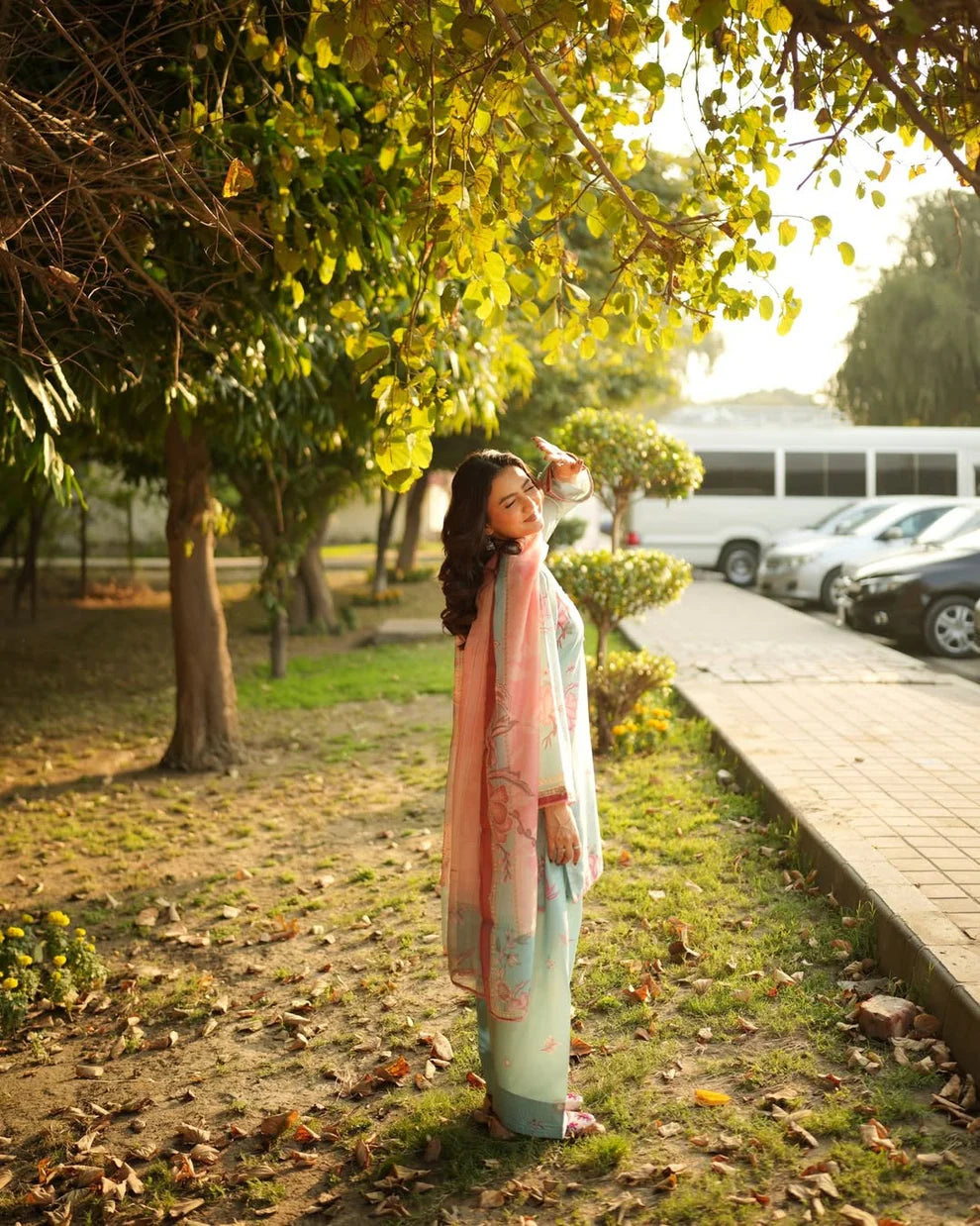 3pc lawn suit